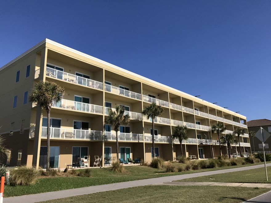 REO ~ It's All About the View! This 2 Bd / 2 Ba + bunks is situated on the 3rd floor at Beach Retreat offering incredible views of the gulf. The unit offers tile floors through out. The kitchen features granite counter tops & large breakfast bar. Relax & enjoy the view from your spacious balcony. Beach Retreat is located in a gated community offering a 3,000 SF heated pool, deeded beach access, BBQ grills & a picnic area. Beach Retreat is situated in a desirable location on Scenic HWY 98 & is close to many restaurants & shopping. Buyer to verify all dimensions & info. Don't miss out on this awesome opportunity!