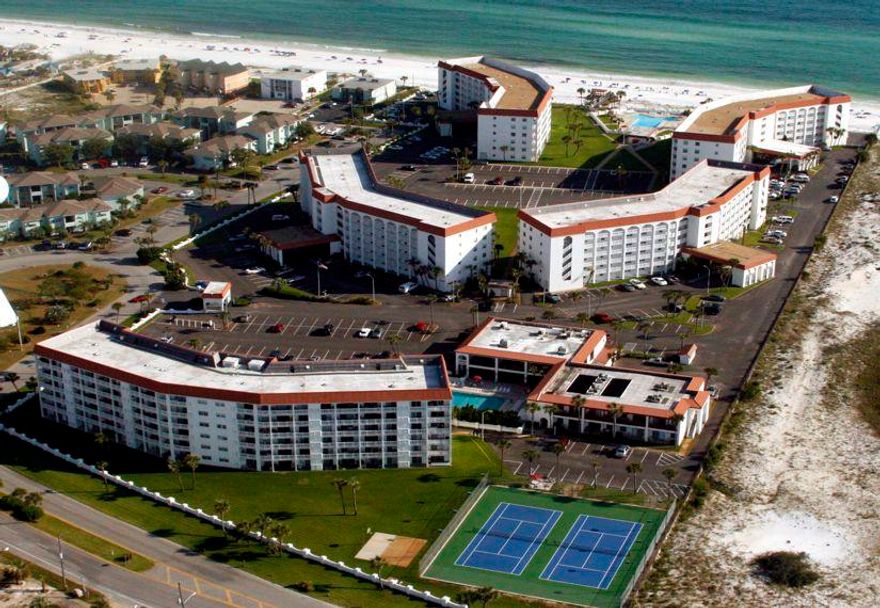 One of a kind El Matador Gulf Front 2 bedroom, 2 bath condominium. Discover paradise here at the Jewel of the Emerald Coast ~ a family resort! Gated community at the end of the Island with 24 hour security, 2 pools, 2 tennis courts, workout room, basketball, sauna's, whirlpools, and steam rooms. Then there is this fantastic remodeled unit... we will let the pictures tell the story!