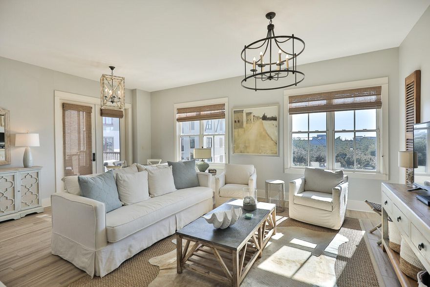 Highly coveted, 3rd Floor Corner Unit, with an oversized balcony, boasting unobstructed views of The Gulf.  The kitchen equipped with Viking and Jenn Air appliances has been renovated with White Cabinetry. Cambria quartz counter tops, chic tile backsplash, new tile flooring (looks like wood) and a brand-new HVAC unit. True second home, never rented under this ownership, shows pride in furnishings and customized decor, which all convey (seller personal items shown in closets do not convey). The double bunk area (4 beds) truly makes this unit one of a kind. Open corner balcony with dual access from both the master bedroom and living area, allows for a free-flowing atmosphere. Privately owned deeded beach access with year-round tram service separates Redfish Village from all other properties.