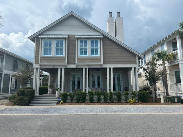 This meticulously maintained emerald coast home located in the Seacrest Beach Community is the perfect place to enjoy spending time with family and friends. No detail was overlooked in the design of this space. An open concept living area features 10' ceilings, pecky cypress wrapped beams, and a fireplace. The chef's kitchen, is host to Thermador appliances, custom cabinetry, and a large marble island. The kitchen is a professional one and, alongside the sumptuous dining room and well-appointed wet bar, it sets the tone for entertaining any event. The home has 2 oversized porches great for entertaining, relaxing or enjoying a great book and glass of wine. The second level features spacious guest suites and a bunk room, which then lead to the third-floor tower room. Designed as a bonus space, the tower room opens to a third-floor deck featuring an outdoor fireplace and an amazing view you won't get enough of. Many updates to the house, EV Charger, Upgraded Beds, New Paint, Whole House Shutters. The home features an additional 1 bedroom/1 bath Carriage House with aprox 1000 sq feet of living space. Gas Powered Golf Cart also included in sale.