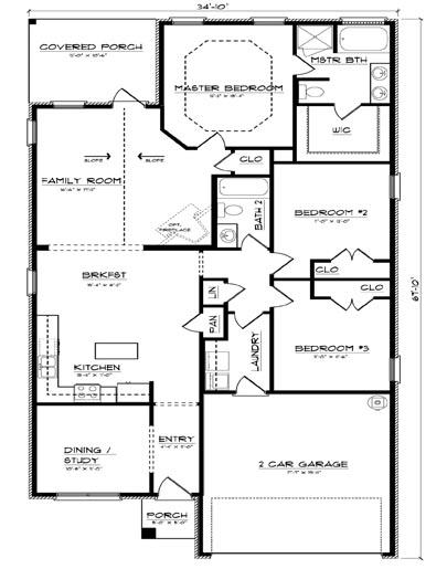 Closing cost Assistance of $5,500 when buyer finances through DHI. The Oakley plan offers 3 bedroom/ 2 baths and a formal dining or study area. The Oakley has tall ceilings in the family room and has a nice open flow to the family room.