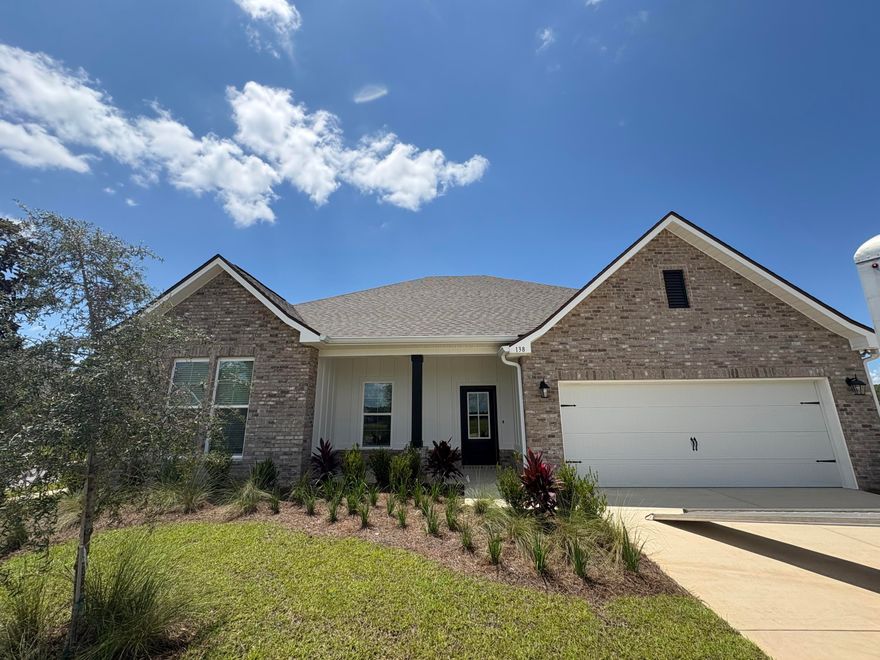 Located on a corner lot the COMSTOCK III G in Natureview community offers a 4 bedroom, 2 full bathroom, open and split design. Upgrades added (list attached). Special Features: double vanity, garden tub, separate custom tiled shower, and walk-in closet in master bath, walk-in closet in beds 2 and 3, kitchen island, walk-in pantry, boot bench in mudroom, covered porches, custom kitchen backsplash, recessed lighting, crown molding, ceiling fans, framed mirrors in baths, smart connect WIFI thermostat, smoke and carbon monoxide detectors, landscaping, architectural 30-year shingles, flood lights, and more!Energy Efficient Features: water heater, electric kitchen appliance package, vinyl low E windows, and more! Energy Star Partner.