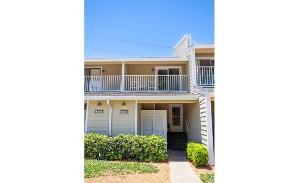 Charming Sandestin condo located in one of Sandestin's many neighborhoods. Remodeled in 2022. New HVAC and hot water heater. Enjoy views from screened in porch and second floor balcony. Open floor plan with two second floor bedroom. Large outdoor storage area for your beach supplies. Includes golfcart. Property conveys with rentals booked all summer.