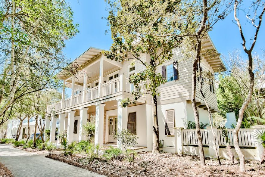 This beautiful New Orleans style beach home is a must see for anyone looking for all the best Rosemary Beach has to offer with close proximity to Main St and the beach boardwalk. This gem of a home is beautifully maintained and has never been rented. With 5 bedroom and 6.5 bath there's plenty of room for the entire family to enjoy the home featuring a stunning private courtyard with a large pool and pool deck, outdoor shower, covered deck area, and a relaxing fireplace area. Opening to the courtyard is the den/bonus room (which could also be a 6th bedroom) with a new wet bar and a full bath.