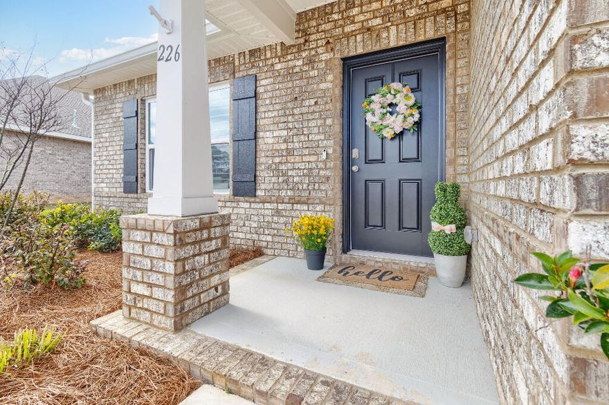 Step outside your back door to wooded trails, a fishing dock, and breathtaking sunsetviews--then come home to a model-quality interior filled with custom upgradesthroughout.This like-new, model-quality home offers the rare opportunity to move right in without the waitof new construction. Immaculately maintained and smoke-free, the home has been thoughtfullyupgraded throughout and shows exceptional pride of ownership.The exterior is designed for both privacy and outdoor enjoyment, featuring a 6' shadow boxfence with two side gates and a rear gate, along with a screened-in 10' x 10' back porchaccented by low-light LED lighting--perfect for relaxing evenings. A SimpliSafe camerasystem with integrated LED lighting provides added peace of mind with coverage in fivelocations. Inside, the home impresses with level 3 luxury vinyl plank flooring throughout, elegant
crown molding, and custom lighting in every room, including stylish pendant fixtures. Select
rooms feature elegant plantation shutters, adding timeless style and functional light control.
The kitchen and bathrooms are outfitted with 42" soft-close wood cabinets, full-extension
dovetail drawers, and polished granite countertops, blending beauty with everyday
functionality. Ceiling fans enhance comfort in the primary bedroom, great room, and guest
bedroom.
The great room serves as a stunning focal point, anchored by a 92" custom electric fireplace
and heater, finished with a hardwood mantel and floor-to-ceiling shiplap--creating a warm,
upscale atmosphere ideal for both entertaining and everyday living.
The laundry room is equally well-appointed with a laundry tub, countertop, and cabinetry
above and below, offering exceptional storage and convenience.
The spacious 3-car garage adds outstanding efficiency and storage, complete with
powder-coated shelving in three areas, a Culligan soft water system with salt storage, a
digital resin tank plumbed into the main water line, and a reverse osmosis drinking water
system delivering 99.999% pure water at the kitchen sink. A natural gas water heater further
enhances energy efficiency.
Located in a highly desirable master-planned community, residents enjoy access to three
community clubhouses, resort-style pools, fitness centers, playgrounds, and miles of scenic
walking and biking trails. Pickleball courts, tennis courts, dedicated dog parks, and a
state-of-the-art fitness center support an active lifestyle, while everyday
conveniences--including a neighborhood general store and Props local pub--add to the
community's charm. The area is further enhanced by a newly built middle school, offering
added appeal for families.
Why wait to build when you can own this move-in-ready, extensively upgraded home and
begin enjoying everything this exceptional community has to offer today?