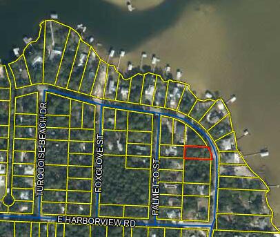 No HOA and no build-out time in an established neighborhood. Highly desirable home site lot nestled off Turquoise Beach Drive just a few minutes into Mack Bayou! Contains some bay views and a short drive away from Sandestin and Grand Boulevard! Lot contains excellent dimensions to work with to build your dream home