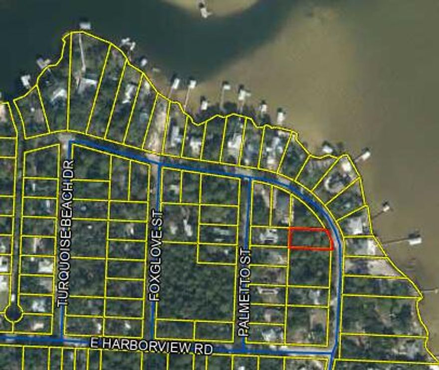 No HOA and no build-out time in an established neighborhood. Highly desirable home site lot nestled off Turquoise Beach Drive just a few minutes into Mack Bayou! Contains some bay views and a short drive away from Sandestin and Grand Boulevard! Lot contains excellent dimensions to work with to build your dream home