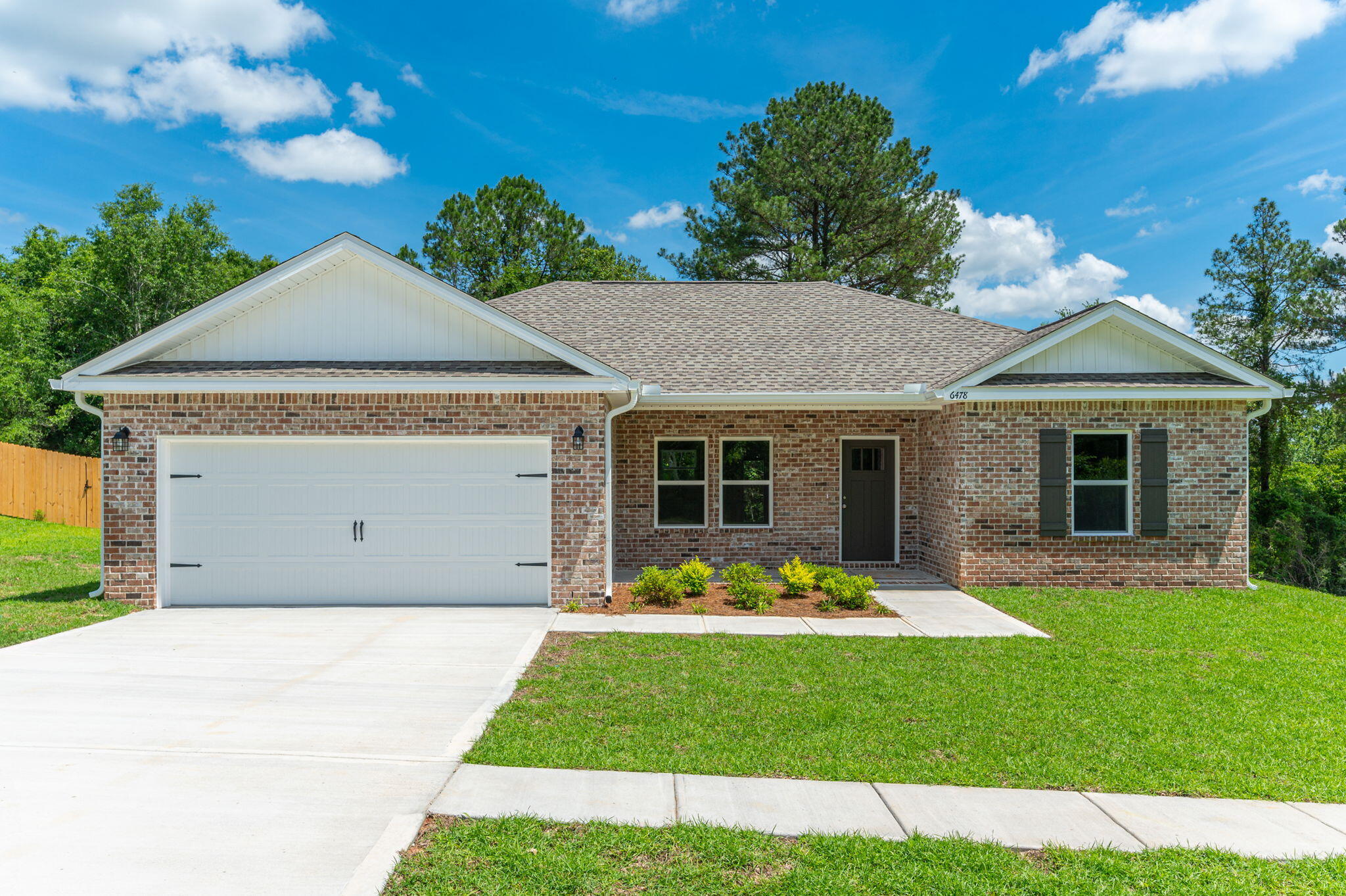 DECEMBER COMPLETION FOR THIS NEW CRAFTSMAN STYLE HOME, located on over 1/2 acre, all brick construction.  Start the new year off right in a brand-new home under $300k.  Open floor plan with luxury vinyl plank flooring in all common areas, carpet in bedrooms, raised ceilings, recessed lighting, ceiling fans and quartz or granite countertops.  Kitchen features work island w/bar seating, pantry, white shaker cabinets, stainless steel appliances.  Split bedroom plan with owners bath having double vanities, shower only and walk-in closet.  Front porch for relaxing and rear patio for entertaining.  Seller will contribute up to $10,000 towards buyers closing costs and/or prepaids and/or rate buydown-RESTRICTIONS APPLY.  Call for more details.