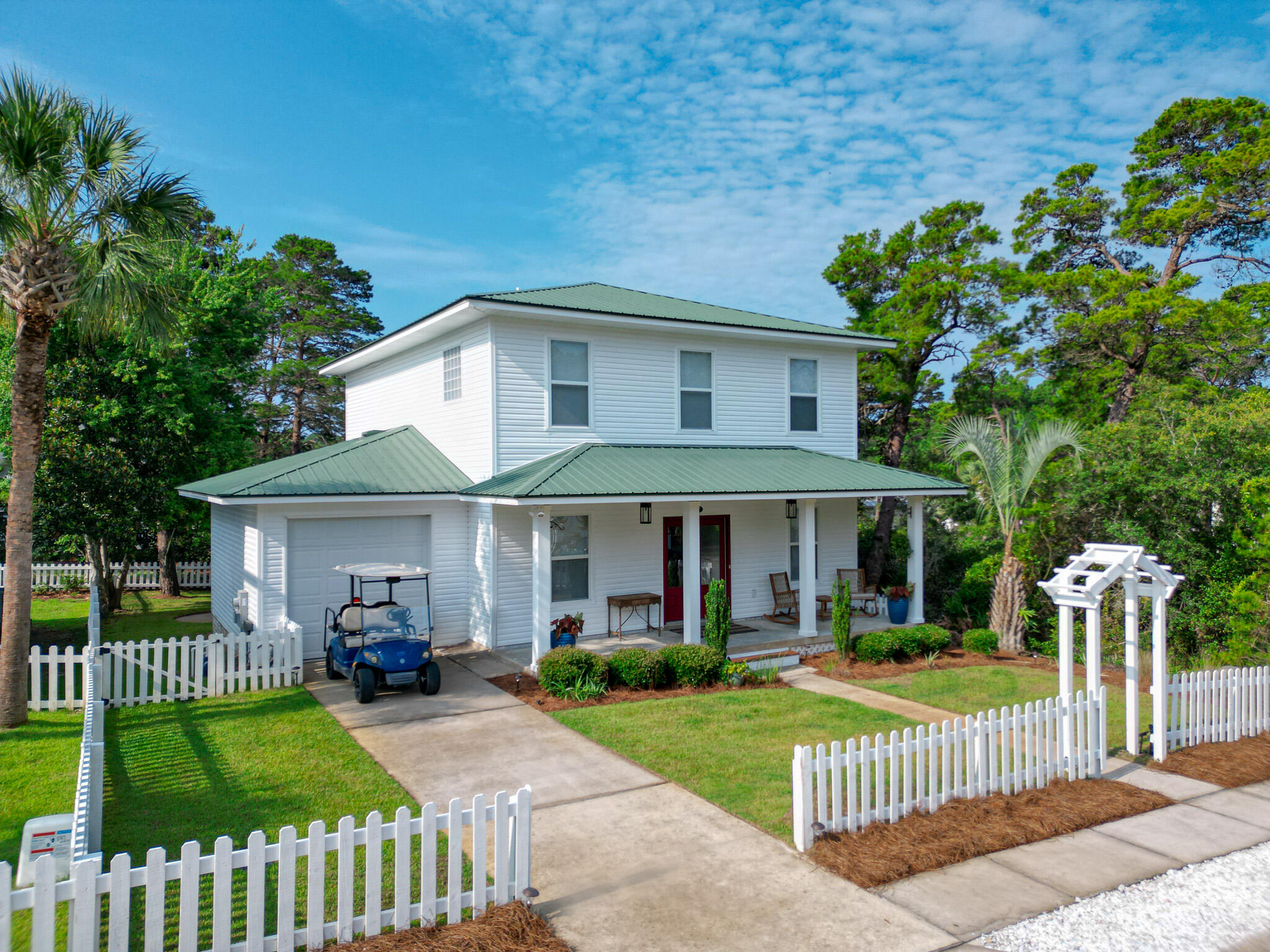 No Showings till OPEN HOUSE Saturday 2/1 11am-2pm  >>LIVE THE 30A LIFESTYLE WITHOUT THE 30A PRICE!<<   Only 2,700 feet from home you will be relaxing on the sugar-white sand & clear Emerald Coast waters of one of Florida's Top Rated Beaches. This fantastic beach home is within a short walking distance or golf cart ride to 1 neighborhood beach access & 2 public beach accesses. Located on the West end of the Scenic 30A corridor, this location is undeniably the most convenient to South Walton County's premier shopping, restaurant districts & amenities, such as Grand Boulevard, Sacred Heart Hospital, Topsail State Park & Van R Butler Elementary School.  This spacious 1,952 sqft home is located on a nice size lot within the desirable Dune Allen community of Sea Dunes, a coastal cottage.... neighborhood with white picket fences, lighted sidewalks & Very low hoa fees. 
This 4 bedroom 3 bath home is move-in-ready with high-end luxury vinyl flooring throughout. The open floor plan has 9' ceilings & large windows which gives the home an even more spacious feeling. The living area features a shiplap built-in wall with electric fireplace, recessed lighting, and direct access to the large screened-in back porch. The custom kitchen features high-end solid wood cabinets, quartzite countertops & kitchenaid dishwasher/electric range.
The romantic feeling master bedroom offers a lot of light & a spacious en-suite bathroom. The master bath features a large double high-end vanity, walk-in closet, bathtub & shower. Both guest bedrooms are generous in size and share a Jack and Jill bathroom.

Additional features include a single-car garage and a spacious front porch ideal for rocking chairs, inviting you to embrace the Florida lifestyle. This home would make an excellent vacation home or full time residence. You truly must view this home to appreciate its unbelievable value! This is an incredible opportunity to secure your very own beach home in a highly sought-after area of 30A! Seller/Homeowner is a Florida licensed real estate broker. 

