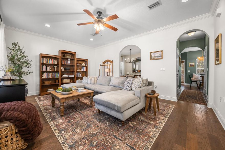 ***Home Sweet Home***This 3BR/2.5BA home has been lovingly maintained and offers plenty of charm. The main level features a spacious family room, upgraded kitchen, two dining areas, and a convenient half bath. Enjoy mornings on the generously sized wraparound covered porch. Upstairs, the oversized primary suite provides a private retreat with ample closet space, while two additional bedrooms and a guest bath complete the floorplan. Fresh paint and cozy details throughout make this home move-in ready. Located in the quiet community of Mosaic Oaks, you'll be just minutes from both the beach and bay, plus everyday conveniences.