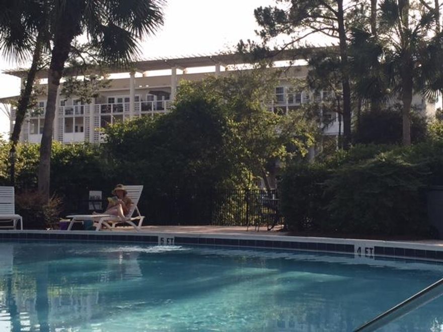 Beautiful building in the heart of Seagrove. Very convenient to shops, restaurants and the beautiful beach. Great floor plan with large kitchen, balcony, 1/2 bath and bunk area. Building has elevator and units are well appointed with granite counter tops, tile floors and private balconies. This is a short sale and is subject to lender approval