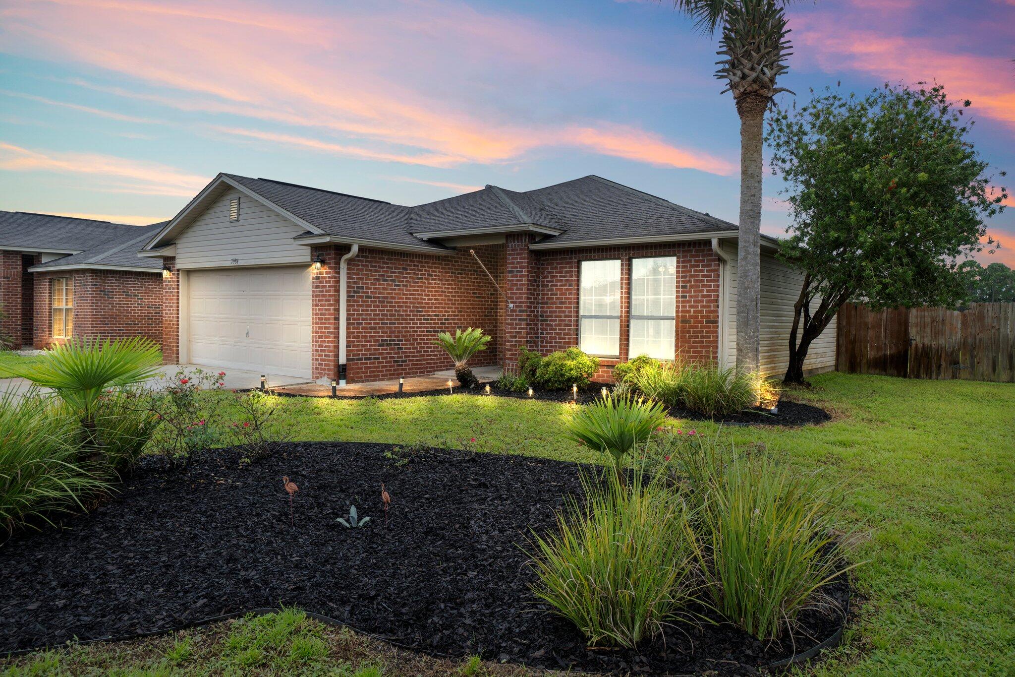 Back on market at no fault to seller!Situated on a large corner lot located just 4 miles to Navarre Beach and 13 miles to Hurlburt field with no active HOA- this home would be an ideal primary, secondary, or a lucrative investment property to add to your portfolio. Cathedral ceilings highlight the large, open concept living and dining area. Through the double doors off of the living room, you will find the master suite, complete with a large walk-in closet off of the attached bathroom. The bonus room, accessible from the main living area, as well as the master bedroom, leads to the patio where you can enjoy a spacious and fenced-in back yard. Investment analysis and survey available.