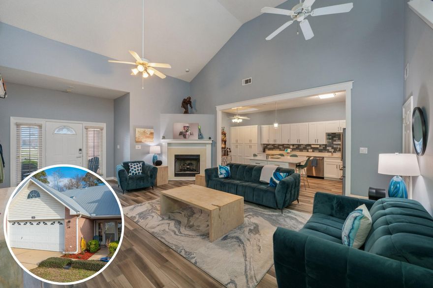 Seller to pay buyer's closing costs with an acceptable offer! Enjoy peace of mind with major updates already completed--metal roof (2018), HVAC (2022), and water heater (2022). This beautifully remodeled townhome offers the perfect blend of style, comfort, and convenience. Step inside to elegant wood-look tile flooring and a spacious open-concept layout that's bright, welcoming, and perfect for everyday living or entertaining. The remodeled kitchen is the centerpiece of the home, featuring a huge island, new stainless steel appliances, and plenty of space to gather with family and friends. The first-floor primary suite provides comfort and privacy, complete with a spa-like en-suite bathroom designed for relaxation. Outside, enjoy low-maintenance living with the HOA maintaining the yard and roof, giving you more time to relax and less time worrying about upkeep. New sod is scheduled to be installed in the backyard in April! Conveniently located near Eglin AFB, Hurlburt Field, and the hospital, this home is ideal for military members, medical professionals, or anyone looking to be close to work, shopping, and everyday essentials. Move-in ready and thoughtfully upgraded throughout, this townhome is a must-see. Schedule your showing today!
