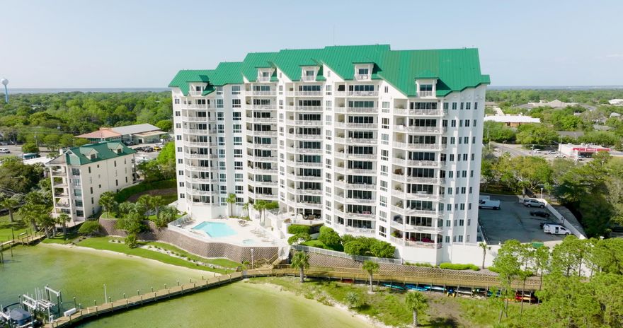 Where Exceptional greets you at every turn. Are you ready for Harbor Living at its finest? Well, Welcome to this Turnkey 3 bedroom, 3 bath open floor plan that has breathtaking views of the Harbor, East Pass, and the Destin bridge. Here, you will experience stunning sunsets, fireworks, boat parades all from your private balcony. How about you take the water taxi which picks you up directly from your dock to dinner and shop along the harbor's many hot spots. Some of the amenities at Grand Harbor include gated security, video surveillance, parking garage, Tesla charger, Marina, heated pool, hot tub, fitness center and a dog park. This amazing condo went through a remodel in 2020, with all new flooring, all new light fixtures, quartz countertops, and all new appliances.