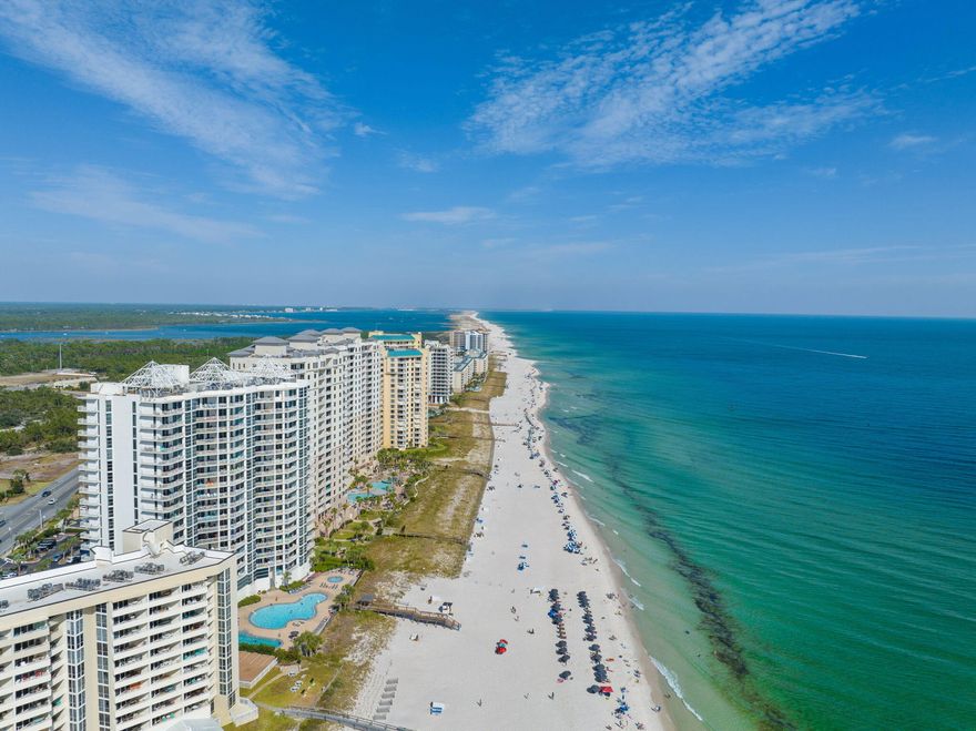Unwind on your secluded Gulf Front balcony, immersing yourself in the beauty of beachfront living! This fully furnished 3-bedroom, 3- full bathrooms condo awaits your arrival! Among the many features of this condo, granite countertops in the kitchen and wet bar area, stainless steel kitchen appliances, tile flooring in the living room, dining room and master bedroom, wood look laminate flooring in both guest bedrooms as well as full length blackout curtains. Also conveying with the unit is a safe and mini refrigerator in the master bedroom closet as well as a freezer in the kitchen. In addition, a 1 year ''Home Warranty Plan'' for peace of mind is included with the purchase of this unit. The Palacio complex offers on-site management, a beautiful Gulf Front pool as well as a heated lap pool, exercise room with state-of-the-art equipment, lighted tennis courts, community room, under complex parking for a limited number of owners, full time maintenance department and restricted building access in the evenings with a front door keypad. Investment property, primary residence or second home this unit will meet or exceed your expectations!