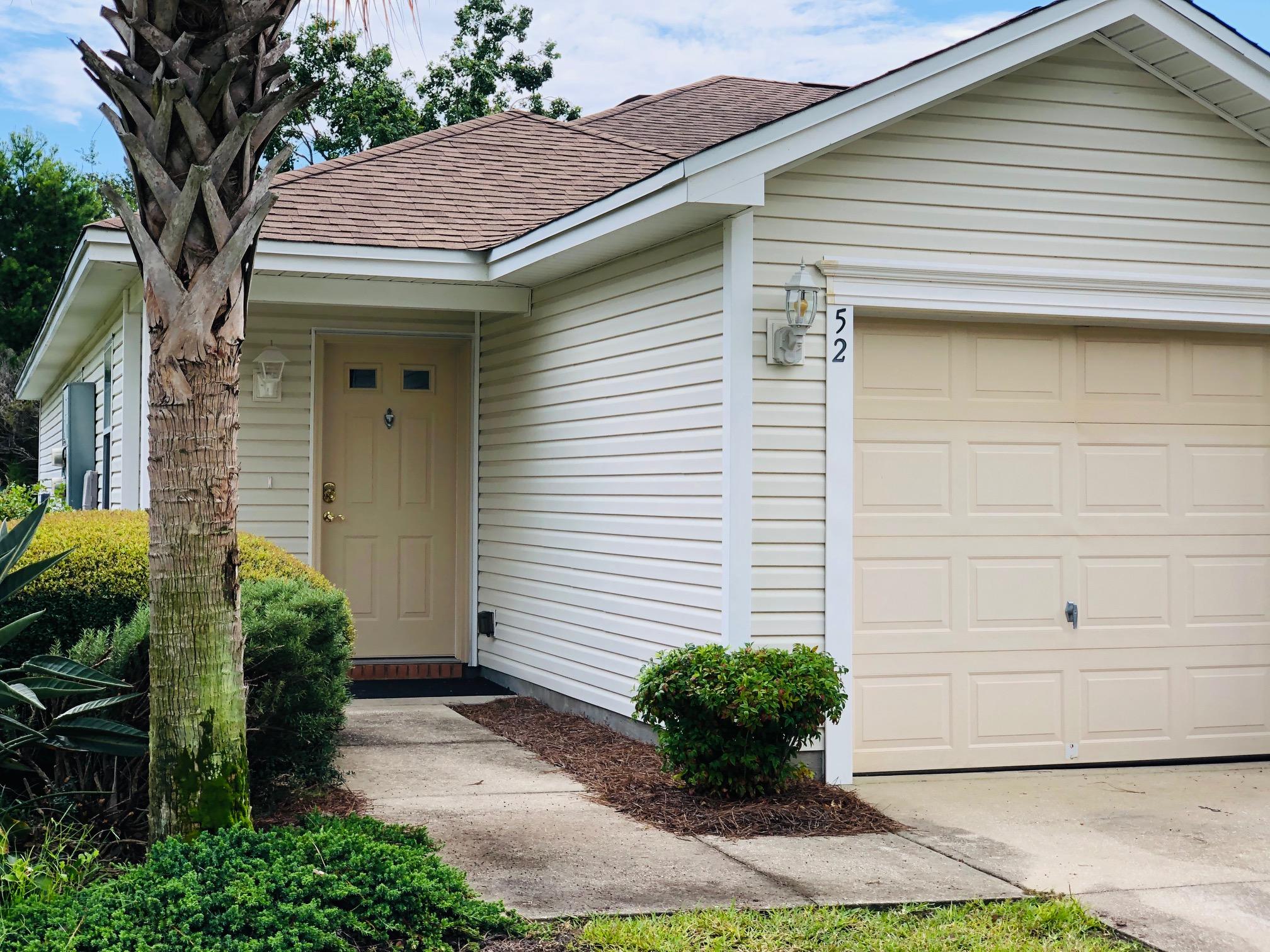 The PERFECT 2 bedroom, 2 bath Coveted Phase Two Palmetto Trace townhome in the busiest happening place in Panama City Beach. Only a mile from the Gulf of Mexico! One garage with easy access for up to 2-3 in the driveway. New HVAC system and furniture optional. This one awaits your touches and easily upgrade to make your own. This popular corner lot won't be on the market long and it is priced to sell! Just across from Pier Park and adjacent to Frank Brown Park so the open endless possibilities for a night out, entertainment, sports venues, the beach, or to dinner and shopping are made super easy. This is the place to be. Two community pools, with sidewalks throughout, lawn maintenance taken care of with two weekly trash pickups.