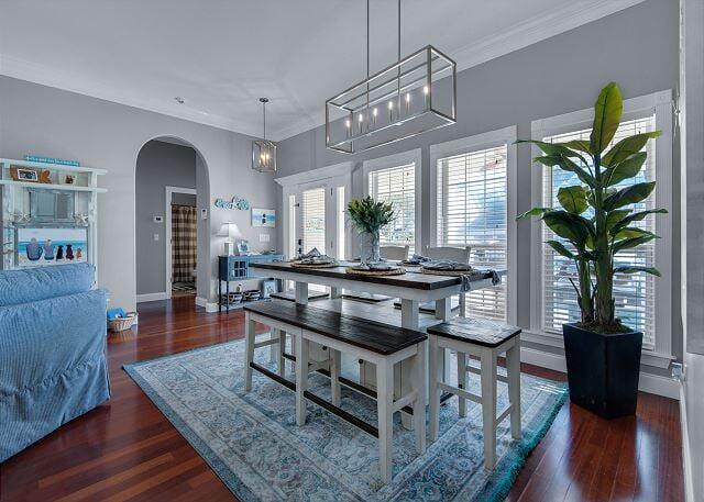 Stunning Turnkey Home in Sovereign Isle - Just 3 Blocks from the Beach! Discover this beautifully updated, fully furnished, single-story home in the charming Sovereign Isle neighborhood of Destin, FL. With 3 bedrooms, 2 bathrooms, and a versatile bonus/flex space, this home offers the perfect blend of comfort and coastal living. Step inside to an open-concept layout featuring raised coffered ceilings in the living room, huge windows that flood the space with natural light, & a cozy gas fireplace. The gourmet kitchen boasts an oversized quartz island, a 6-burner gas stove, & plenty of storage--ideal for both cooking & entertaining. The spacious primary suite is tucked away at the back for added privacy, while two additional bedrooms are situated at the front. Enjoy multi dining options with a formal dining area and a breakfast nook.
Located just 3 blocks from the breathtaking emerald waters and sugar-white sand beaches, this home is also within ?? mile of top-tier shopping, dining, golf courses, boating, and more making it perfect as a primary residence, vacation home, or investment property. Sovereign Isle features a community pool, a luscious green space featuring koi ponds, and picnic area with BBQ grills. Don't miss this incredible opportunity to own a piece of paradise in Destin! Schedule your private showing today! Tankless water heater was installed 2022 and HVAC 2014. Rental Projections $50-60K+