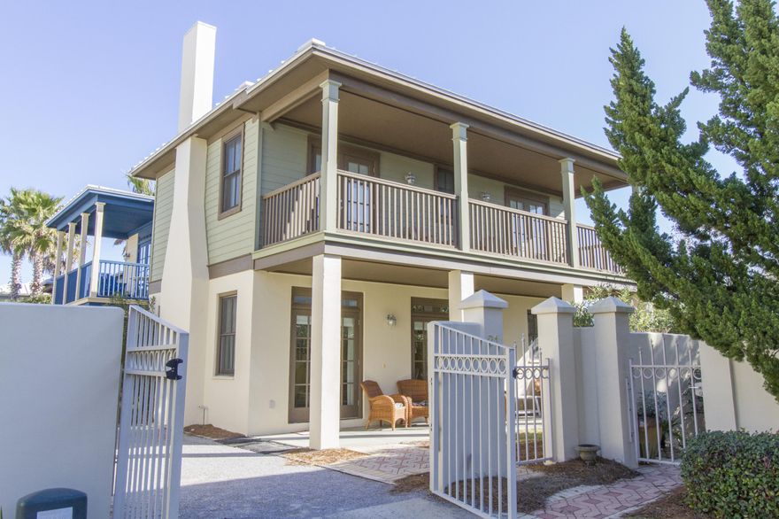 Prime south of 30A east end location! Just steps to the beach, this charming coastal home boasts a highly sought after, south of 30A location, in the gated community of Sunset Beach, just between Alys Beach and Rosemary Beach, a stroll to these neighboring communities. Offered fully furnished, this Florida style beach house hasestablished rental income history, and will generate +$50,000 per year (see attached rental pro forma). Sunset Beach is an intimate community of just 34 residences. A very well-priced opportunity to purchase south of 30A!