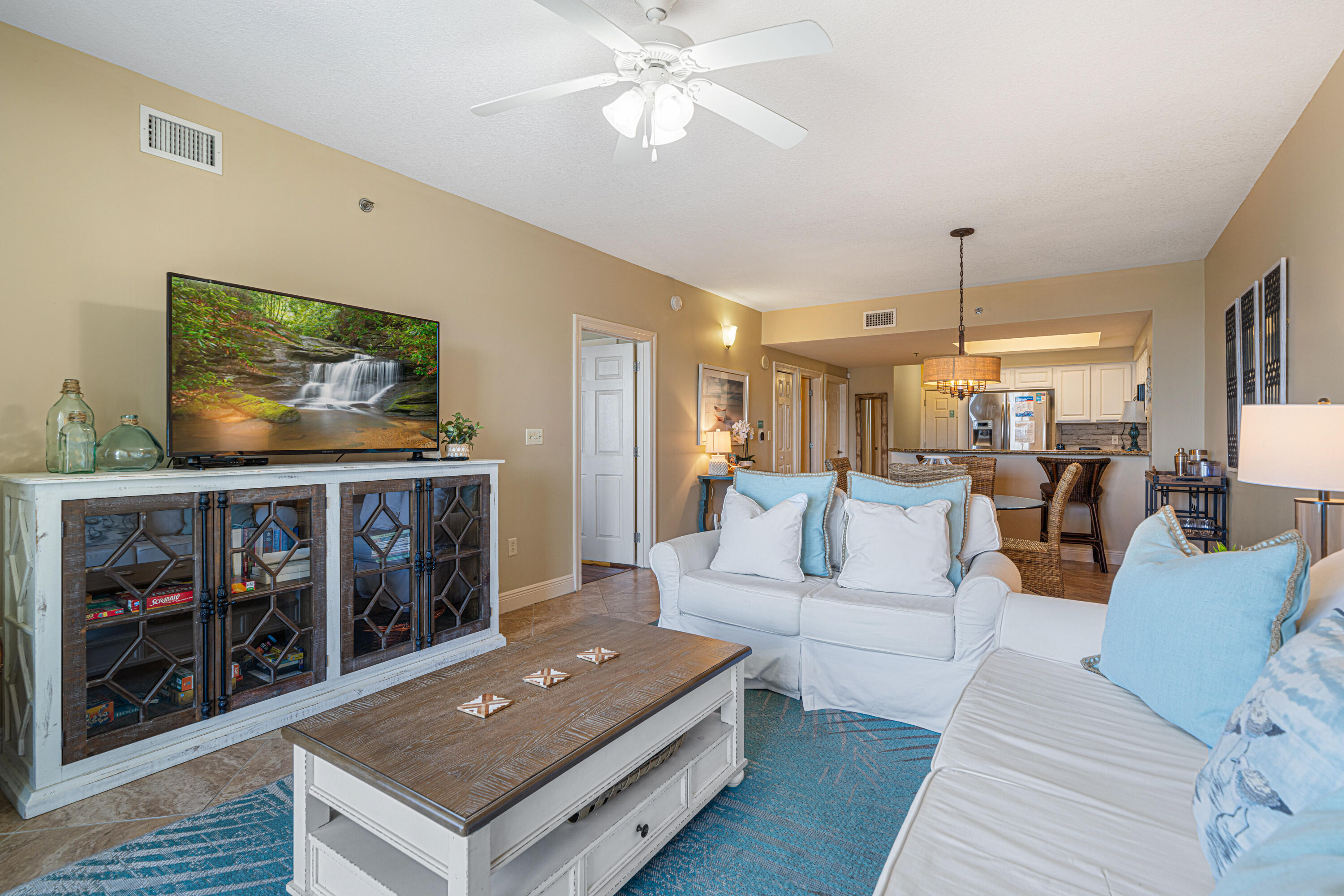 Ariel Dunes Unit 904 | Seascape ResortWake up to stunning Gulf views and end your day with breathtaking sunsets at Ariel Dunes Unit 904--your gateway to coastal living and high-performing investment potential.This 2-bedroom, 2-bathroom condo is thoughtfully maintained and move-in ready, featuring new A/C and a new water heater and a spacious storage room for peace of mind. Inside, you'll find Beachy Chic decor that captures the laid-back charm of the coast, paired with sweeping views of both the beach and the bay from your private balcony.Located in the heart of Seascape Resort, you're just steps from the sugar-white sands of Miramar Beach and within walking distance to restaurants, bars, boutique shopping, and family-friendly entertainment including live shows at Topeka Concerts at Seascape. With rental projections at $42,000 annually, this unit offers strong income potential in one of Miramar Beach's most desirable areas. The resort adds serious value with amenities like golf, pickleball, tennis, several pools, local restaurants, golf cart charging stations to name a few and a pedestrian-friendly layout designed for carefree, coastal living.
Whether you're looking for a beach retreat, an investment, or both Unit 904 checks all the boxes.