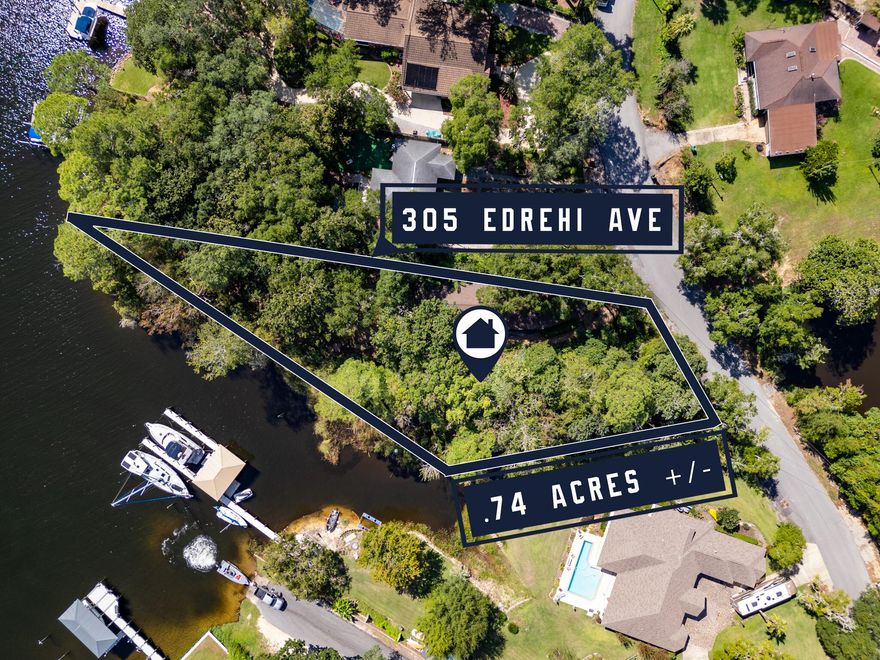 This beautiful waterfront property awaits someone to make their own! over 200ft. of waterfront to spark your water access dreams! close to the center of Niceville, shopping, schools, and military bases are near. Owner financing is available!