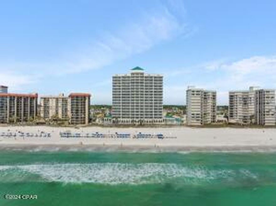 PRICE REDUCED. This 2 bedroom 2 bath unit is absolutely gorgeous. Its 1595sq ft. of living space with a 288 sq. Ft. balcony is the perfect vacation home. Rarely does a unit come available for sale in this complex. This unit is located on the highly sought-after 2nd floor of the prestigious gated community of Princess Condominiums. This unit has been recently updated with fresh paint along with new living room furnishings and remote-powered window treatments in the master bedroom and living room. This unit move-in/rental-ready condo can accommodate 8 to 10 people.  In addition to being steps from the ''World's most beautiful beach'', this unit features a full kitchen with stainless steel appliances and granite countertops, a separate alcove bar area with sink, icemaker, and wine refrigerator, and a spacious laundry room with sink & several cabinets and owner's closet. The laundry room has room for built-in bunk beds. The main suite has an ensuite bath with double sinks, a large spa tub, and a glass surround custom walk-in tiled shower with a built-in bench with a rain shower head. Walk-in closet and separate linen closet. The balcony is accessed from the master bedroom and living room. For investors looking to make a great return on their investment, Princess Condominiums is the perfect property. Princess Condominiums Homeowners Association offers an on-site rental management company that provides advertising, booking, cleaning & maintenance of your rental. Princess Condo Rental management takes pride in fostering and maintaining relationships with the owners and seasonal renters. They have a loyal clientele that continues to return year after year for 15+ years. The annual rental income for a two-bedroom condo (renting 6 months out of the year) is around $25,000 to $35,000. This fabulous location is close to all the great restaurants, shopping, golfing, fishing, boating, and several fun attractions. This property offers beach services that provide chairs and umbrellas on the beach along with jet skis and watersports. The Princess Condominiums offer two outdoor pools and one indoor heated pool, hot tub, arcade, fitness center, tennis, basketball, and shuffleboard court.