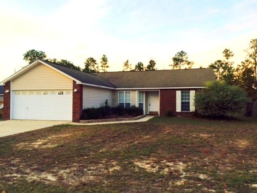 Come see this 3BR/2BA home with a huge living room, open floor plan with dining area, kitchen, split bedroom plan with master bedroom and bath, two additional bedrooms and another full bath, two car garage, covered patio in back and a storage shed.