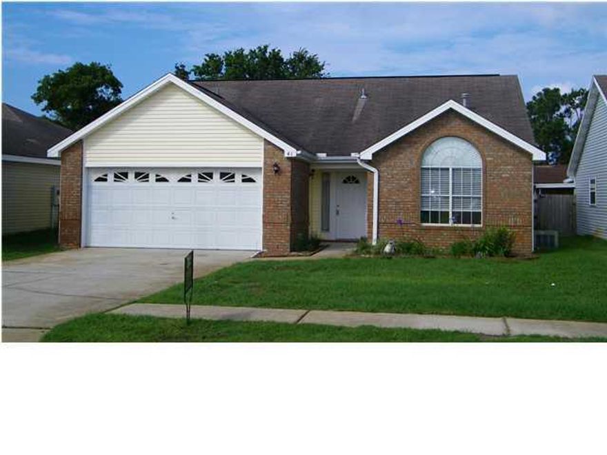 Time to debut a great home in the heart of Destin! The home has an atmosphere of charm as you approach the front entrance. Beautiful wood laminate flooring throughout. The home has updated light fixtures; cathedral ceiling and cozy fireplace in living room. The new AC efficiently handles the cooling of the home in the hottest of Florida days while the newer hot water heater handles the hot showers when needed. This split floor plan enables a perfect centralized entertainment area with a great wood-burning fireplace & fantastic screened in back porch for those relaxing afternoons/evenings.The back yard is complete 6ft picket privacy fencing & allows perfect opportunity for quiet/seclusion. A newer roof helps keep that worry ''at bay'' for you so you can focus on making this home YOUR home.