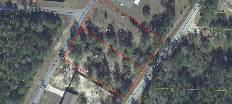 Two adjoining lots in Pleasant Ridge S/DLots must be sold together as a package deal.   Nov. 2020 appraisal in file. Seller firm