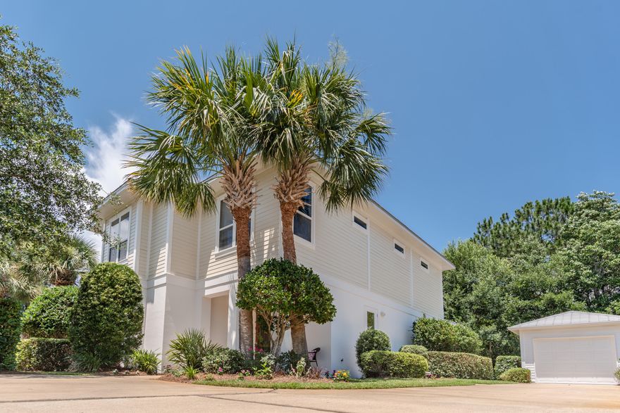 This warm & friendly 2-story home has been lovingly cared for & offers a lot of value! The home is situated on an oversized homesite at the end of a cul de sac & has an inviting yard that backs up to lush greenery giving you privacy when you're enjoying the outdoors on your 10x17 deck. The home itself is in excellent condition & the interior and exterior have been recently repainted. There is an open living/dining/kitchen area with upgrades including stainless appliances, wine refrigerator, granite countertops, breakfast bar, island, and pantry. There is a guest bedroom downstairs for those who can't do stairs, but upstairs you will find an amazing Master BR with a sitting area, 2 walk-in closets, & an oversized Master Bath with separate shower, garden tub, & bidet! Separate 1-car garage.