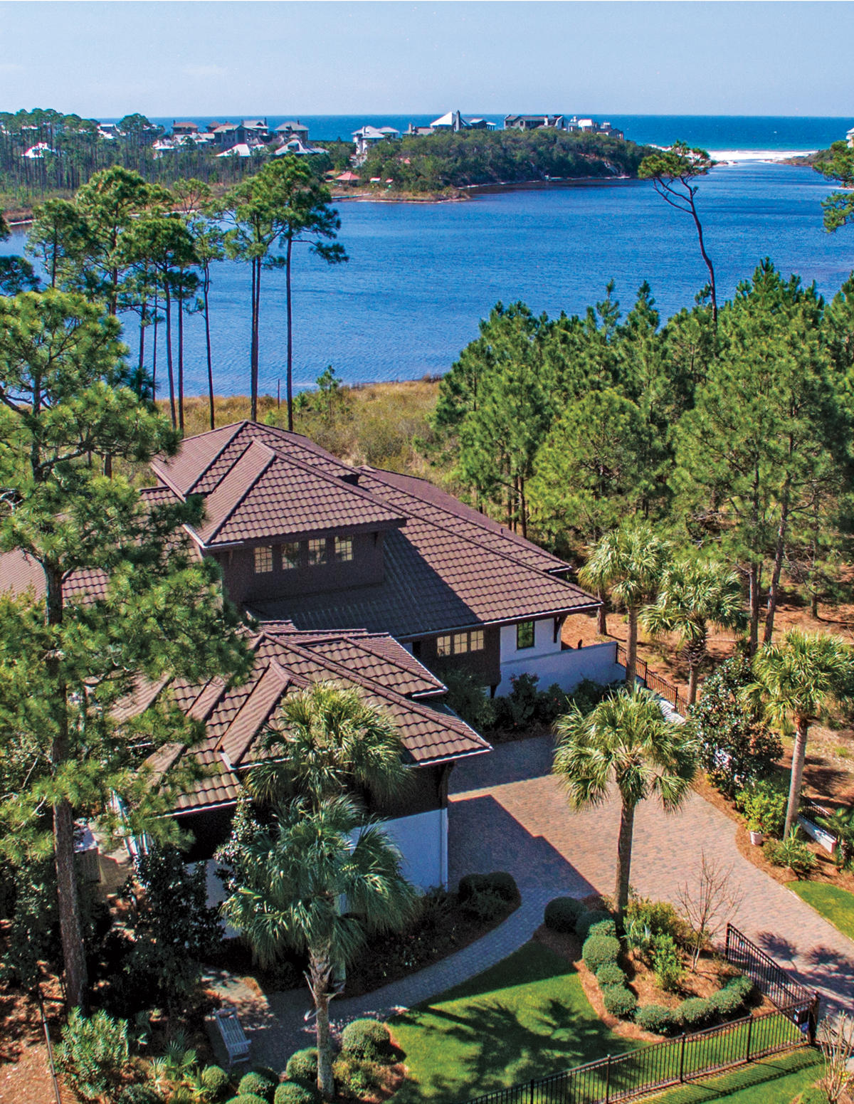 ENORMOUS PRICE REDUCTION!!! BEST WATER-FRONT VALUE ON 30A!!! This gorgeous home on scenic Draper Lake offers the best of the 30A lifestyle in a beautiful and private setting within the exclusive gated community known as Crescent Caye. Fabulous views across the stunning, rare, and ecologically-treasured coastal dune lake to the shimmering white sand dunes of the Gulf of Mexico--accessible via a quick kayak or paddleboard ride--enhance the beautiful interior and exterior design and finishes of this magnificent waterfront estate! The impeccable 6-bedroom, 6-1/2 bath home combines superb craftsmanship, an eye for artistry, and a passion for the very best--and it's being offered fully furnished. Its stellar construction includes concrete block exterior walls reinforced with rebar...