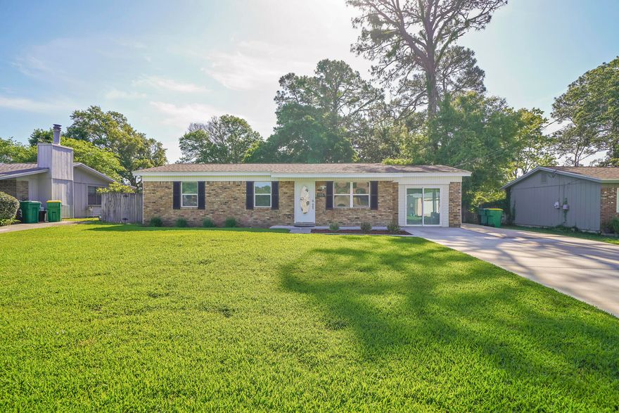 This adorable move-in ready home is not only affordable, but also has everything you are looking for. Recently renovated to include all new flooring, HVAC, and 3 year old roof. The large backyard is great for hosting and entertaining and has a shed that has electric. Located just minutes from either Hurlburt gate. This home will not last long!