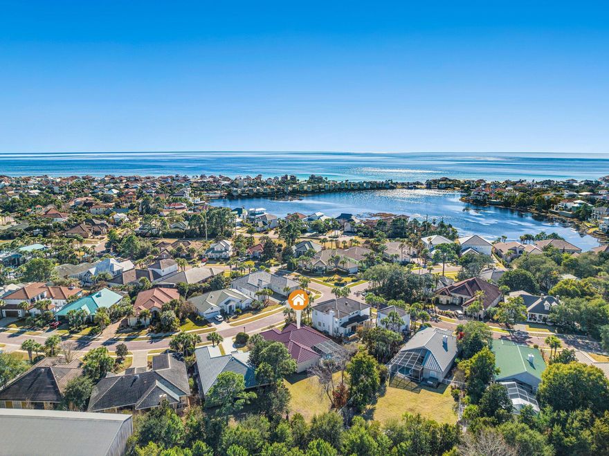 This meticulously maintained (3)bed (2)bath updated home is located in Destiny East, a premier gated community with endless amenities and blocks from the beach. This home includes several improvements and features an impressive outdoor pool and hot tub space equipped with a new screened in lanai. This charming beach home with fresh exterior and interior paint boasts an open floor plan that features a spacious kitchen that opens to the family room with a gas fireplace, a large master suite with double doors opening to the pool, two guest rooms, additional living space and more. Thoughtful exterior and interior updates include new appliances, blinds and window treatments, new pool heater/pump/filtration system, resurfaced and painted pool and deck, plus more.