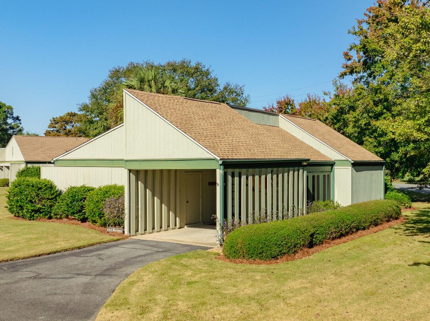 Beach Cottage with beautiful views of the 11th Fairway along the Links Golf Course. Located in the heart of Sandestin, this home is perfectly set up to be used as a primary residence, second home, or vacation rental.  The highly sought-after neighborhood of Augusta Village boasts homes that look & live like detached homes, but enjoy all the benefits of being classified as Condos. Recent updates include new vinyl plank flooring, new wiring, new water heater & new roof (2021). Sandestin Golf & Beach Resort features miles of beaches, pristine bay front, four championship golf courses, 15 world-class tennis courts, a 226-slip marina, a fitness center, spa and celebrity chef dining. Shop, dine and play at the charming pedestrian village, The Village of Baytowne Wharf and more.