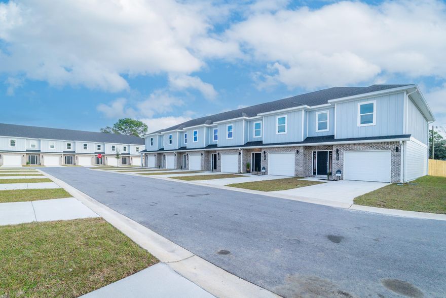 New Construction & Ready to Move In! Builder is giving $10,000 ANYWAY MONEY which makes this a $0 move in if used towards closing costs! Use this money towards an Interest Rate Buy Down, closing costs, and/or washer & dryer!  Luxury Vinyl Plank throughout entire unit. Upstairs is all bedrooms, full guest bath, on-suite bath for primary & laundry room. Downstairs hallway leads to ½ bath, kitchen w/ breakfast peninsula & Upgraded Stainless Appliances such as side by side refrigerator, Self-Cleaning Convection Stove w/ Air Fry, built-in microwave/range hood & dishwasher. Kitchen opens to the living & dining room. Back door leads to privately fenced backyard with a gate on either side. Epoxy Sealed Garage Flooring & Exterior Lights on Automatic Timer