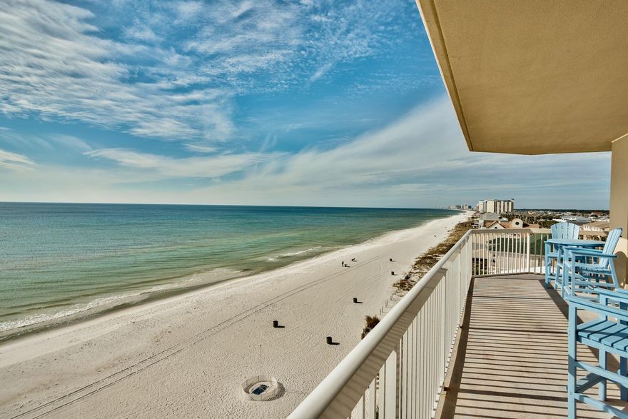 Located in the sought after Seychelles Beach Resort in Panama City Beach, this highly desirable 2 bedroom + bunkroom, 2 bath beachfront condominium boasts unobstructed ocean views and resort style amenities creating a one of a kind Florida lifestyle. Whether a vacation getaway or investment property, this turn key home, with ceramic tile floors, features an open concept kitchen with stainless steel appliances and breakfast bar, as well as spacious living and dining area including over-sized windows capturing the endless water views. Step outside to the large balcony, the ideal spot to dine alfresco and view one of a kind sunsets. At the end of the day, relax in the tranquil master bedroom with en-suite bath that includes jetted tub. Gulf front pool, hot tub, fitness center and parking as well as close proximity to the Marina, St. Andrews State Park, dining, shopping and top golf courses proves if location is everything, this home has it all! Sold furnished including washer and dryer.