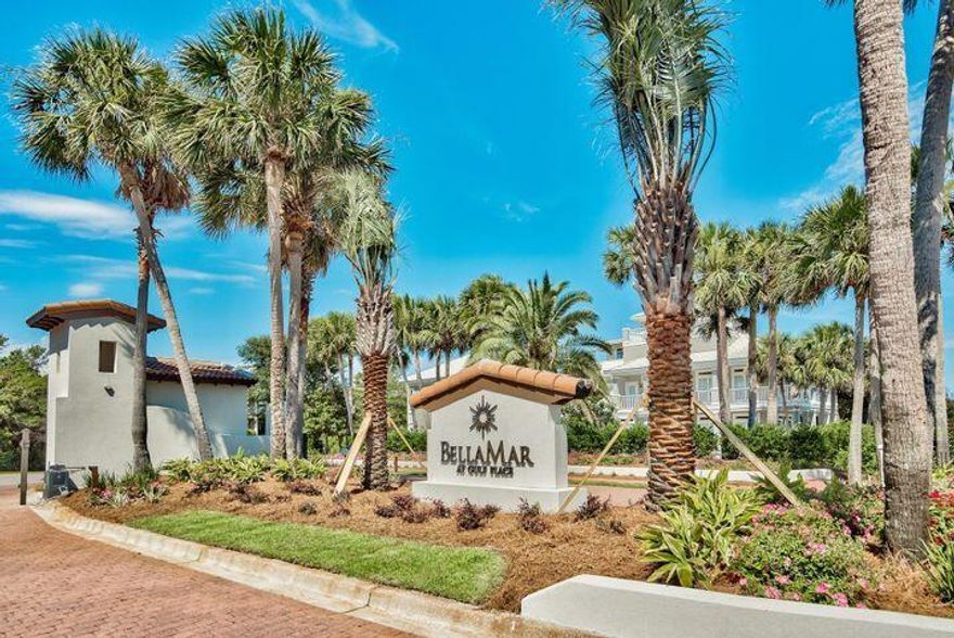 Come build your dream home in this amazing gated community along Scenic 30A. Located in ''BellaMar'' across the street from the Gulf of Mexico. This corner lot in Gulf Place at Santa Rosa Beach is in the ideal area for a primary residence or your second home.Deeded beach access in front of the community adjacent to the beach club. Walk to all the shops and entertainment that Gulf Place has to offer.