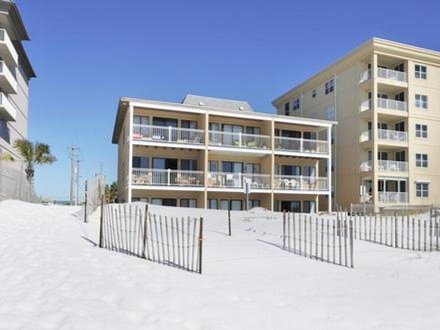 Waterfront unit on Okaloosa Island within close proximity to area dining, shopping, and attractions. You can walk onto your patio and be right on top of the world's famous white sandy beaches and emerald green waters! Tiki Beach #11 offers tile throughout main living areas, 1 bedroom, 1 bathroom, stainless steel appliances and a newly renovated kitchen. Make Tiki Beach #11 your gulf-front condo today!