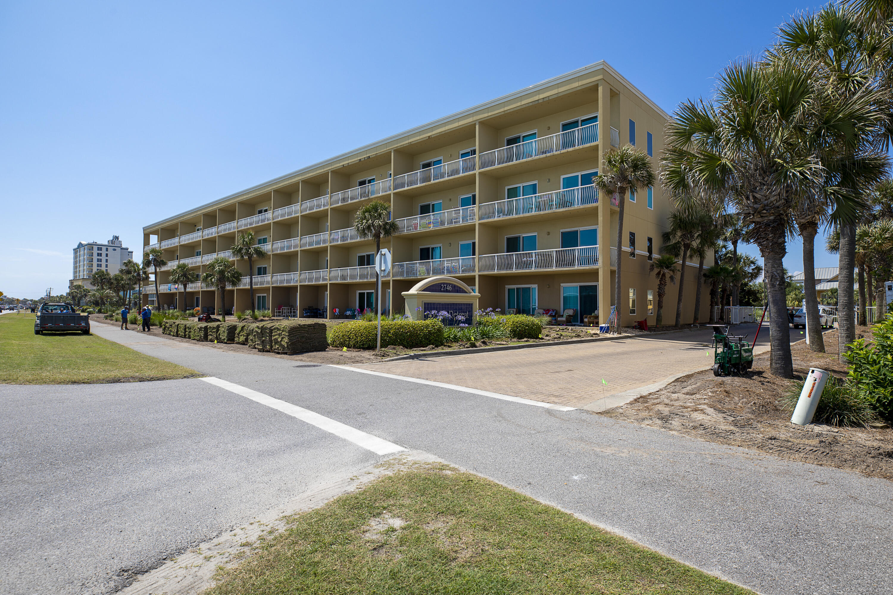 A truly rare opportunity to own in one of the most coveted areas of Scenic 98.  This unique boutique condo complex has not had a unit come to market in almost 2 years, and here it is.  Top floor three bedroom unit sold rental ready. Escape the holiday traffic with GATED access from both Scenic 98 and Emerald Coast Parkway.  Step inside and find a large and a small guest bedroom to your right and left.  Kitchen and dining is centrally located for entertaining with master bedroom and living room at the front of the unit.  With doors rated for a Cat 3 hurricane, the large balcony enjoys endless unobstructed views of one of natures most beautiful beaches in the world. Enjoy the Sea sounds and breeze from the gulf side master and living room doors.