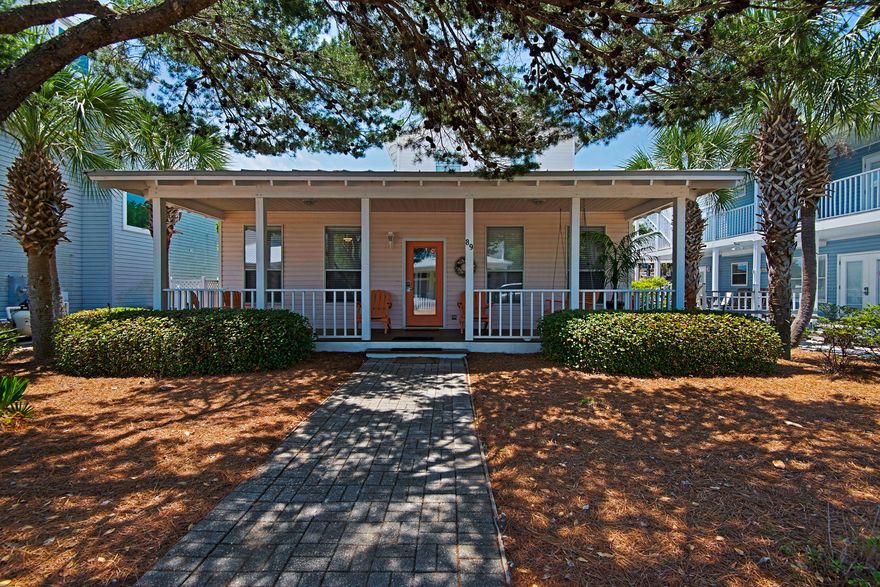 Flamingo Breeze is located in the Courtyard district of Crystal Beach. This home has over 2100 feet under roof with a spacious living-dining area, 9 foot ceiling,tile floors, 1st floor master suite with an additional guest suite and hall bath. 2nd floor features include 2 additional bedrooms and 1 bath. Buyers will appreciate the low maintenance characteristics of this home along with a private pool and a short stroll to the public beach access. FEMA flood insurance is available for less than $700.00 annually on this home. Fine dining and a new luxurious spa will be just across the street by the end of 2016.