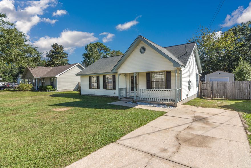 This is a great place to live! This great home sits on a nice level lot on the south end of Crestview. Enter into the living room with awesome vaulted ceilings and a great kitchen area. Three beds and two baths make this a great place for a growing family! Detached one car garage and additional storage shed. HVAC new in 2017...Updated bathrooms and new kitchen appliances. If you want a nice, affordable home, south of I-10, close to Eglin, Duke, and 7 SFG, this is the perfect home for you!