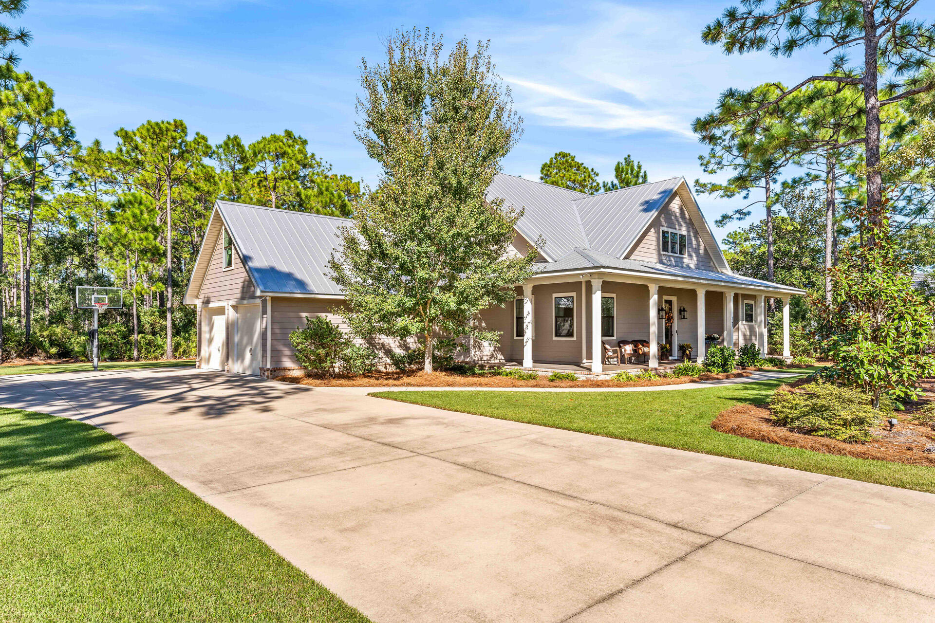 Welcome to 162 Seclusion Way, a stunning 4-bedroom, 4-bathroom home nestled in the private gated community of Seclusion Bay. Situated on a generous half-acre lot, this 3,323 sq. ft. residence offers ample space and comfort. Enjoy peaceful mornings or sunset views on the spacious 3/4 wraparound porch, featuring beautiful tongue-and-groove ceilings. The backyard is a true retreat, complete with a custom wood-burning fire pit--perfect for entertaining or unwinding after a day at the beach.Inside, discover a thoughtfully designed layout with an upstairs bonus loft and dedicated office space, ideal for remote work or a playroom. Seclusion Bay is a quiet, family-friendly neighborhood, and one of the most desirable communities in Santa Rosa Beach. Residents of Seclusion Bay enjoy exclusive access to a community dock on Choctawhatchee Bay, perfect for fishing or launching paddleboards. Located just minutes from the world-famous beaches and fine dining along 30A, and a short drive to the shopping destinations of Miramar Beach and Destin, this home offers the perfect blend of privacy and accessibility. Don't miss the opportunity to own your slice of coastal paradise!