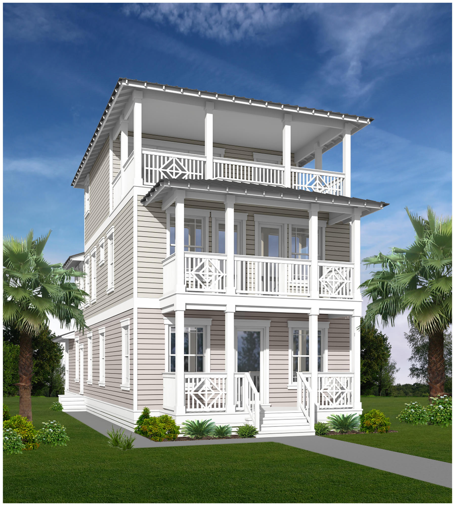 Pre-Construction Pricing on Large, 3-Story Beach HomeSeacrest Beach is a casual, friendly, adventurous slice of the Emerald Coast on the Gulf of Mexico. It's a highly desirable place to call home or invest in a second home with or without rental intentions. From the crystal white sandy beaches to shops, boardwalks, nature paths and funky dining spots, the laid-back environment is perfect for this 3-story, 5-BR, 6-BA home under construction. Innovative design blends seamlessly with quality workmanship and fine finishes. The top floor is a private master suite with its own covered porch. The middle floor includes another master bedroom with en suite bath, 2 guest rooms, full bathroom and a convenient entertainment/media space.The first floor commandeers attention not only for the ope floor plan for mingling and entertaining, but also for another master suite featuring dual vanities, a corner soaking tub and shower in its adjoining bathroom, as well as another private porch. The natural flow of the open living, dining and kitchen spaces invite quality family time, along with two more porches for outdoor living options. Quartz countertops, beamed ceilings, hardwood floors and the Gulf view make this a spectacular investment opportunity. Pre -construction pricing is attractive along with getting in early to choose light fixtures and decorative accents.