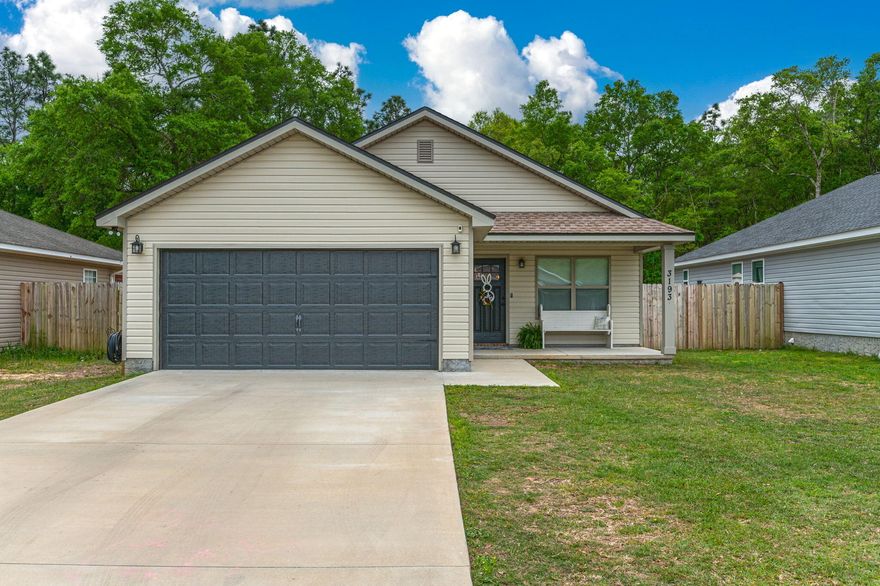 DUE TO MULTIPLE OFFERS RECEIVED - SELLER IS REQUESTING ALL HIGHEST AND BEST OFFERS ON 4/14 @ 2 PM. BEAUTIFUL 3 bd/2 ba home built Parade of Homes Award Winning Builder. Situated on a level lot and located in north Crestview, the exterior features low maintenance vinyl siding, dimensional shingles and a 2 car garage. The interior features an open floor plan, Vinyl Plank flooring and neutral tones throughout. The kitchen features white cabinetry w/ granite countertops, center island and stainless steel appliances. (all appliances including refrigerator will convey). Spacious master suite w/ dual vanity in master bath. Split bedroom design and cute laundry room complete w/ washer/dryer set and barn door. The backyard features a covered rear porch and privacy fenced in backyard.