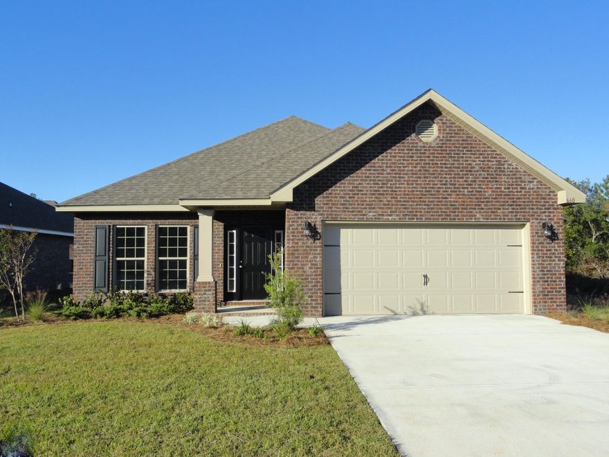 The Brooklyn is a one story floor plan which is 1,968 sq.ft. featuring 3 bedrooms, 2 baths, flex rm, covered front/back porches & 2 car garage. The open kitchen features an island. The kitchen opens to the great room w/ access to the back covered porch. The master bedroom is just off the back side of the house & master bathroom features a large walk in closet, separate linen closet, dual sinks & large tub. The flex room can be used as a home office/4th bedroom. Listing Broker/Sales Associate has ownership interest in the property. Pics are of a similar home. Sq ft/dimensions are approx. Home & community information including pricing, included features, terms, availability & amenities are subject to change and prior sale at any time without notice or obligation. Est completion 31 Aug