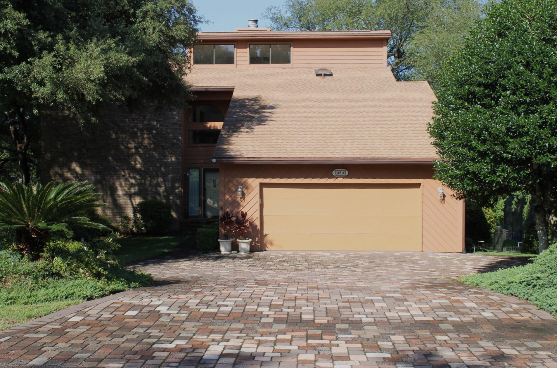 Seller will consider a Lease/Purchase!! Wonderful Bluewater Lakefront home overlooking the 5th hole of the Lake Course. This home has it all, multiple living areas, hardwood floors, beautifully remodeled kitchen with a dual fuel gas stove, double ovens, granite counter tops, new HVAC, Rinnai hot water system, and recently installed stainless steel appliances. The views of the lake and golf course are breathtaking. There is also an enclosed above ground pool that has been well maintained and blends in well with the landscaping and backyard. There is also an unfinished 600 square feet walkout basement that is ready for storage or to finish for an extra bedroom, bathroom and media room AND still have space left over for storage. This home is must see. All dimensions are approximat