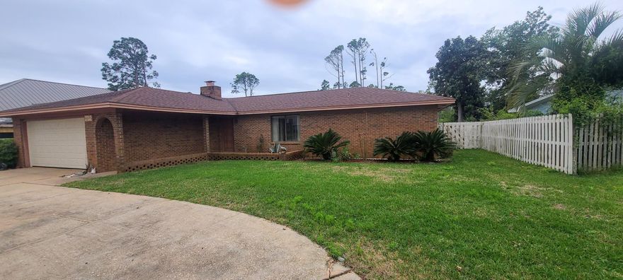 Rare opportunity to live in Bay Point. Well maintained home with spacious yard. This is one of the first homes built in the Bay Point community.  This 3 bedroom, 2 bath home is priced perfect for a first-time home buyer. Large yard with privacy fence, with out side storage. Original owner is relocating after 40 yrs. Bay Point Subdivision is a highly sought-after gated  neighborhood.  This community offers   24hr gated security, a Jack Nicklaus Legend golf course, several restaurants, fishing, tennis courts, post office, Sheraton spa,  Marina with boat access currently under construction by St Joe Company. This property won't last long.