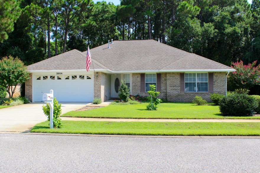 This traditional 3 bedroom, 2 full bath brick home is located in the quiet Indian Woods Subdivision in the very popular Indian Trail area. The split floor plan home is in immaculate condition! New flooring was placed throughout the home in 2013- Tile in the main living areas, kitchen and baths and carpet in the bedrooms. The back door in the living area leads out to a private wood deck that overlooks the neighborhood owned buffer that will never be built on.