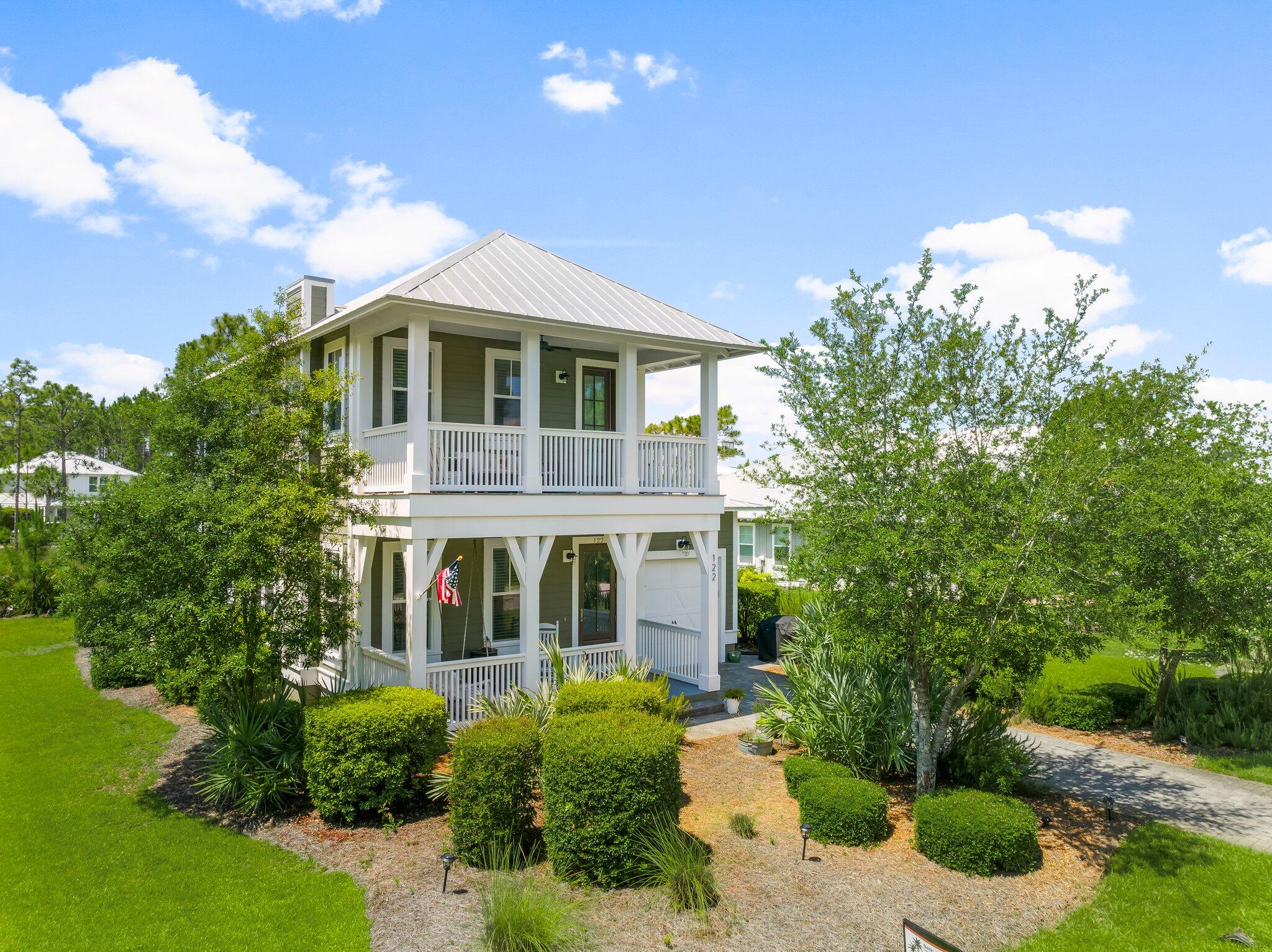 Welcome to your custom luxury built home by Turner Legacy Homes in the coveted Cypress Breeze Plantation, an exclusive community just moments from the world-famous 30A! Known for its sugar-white sandy beaches, emerald waters, and vibrant coastal lifestyle, 30A offers endless opportunities for dining, shopping, and outdoor adventures.This custom 3 bed, 3.5 bath home spans 1,848 square feet of beautifully designed living space. From the moment you step inside, you'll be captivated by the home's shiplap accents, quartz countertops, and seamless flow of natural light. The gourmet kitchen is perfect for entertaining, while the sunroom provides a peaceful retreat to unwind. Entire home has impact rated doors & windows. Boasting 3 bedrooms, each with their own private full bathroom and walk-in closet, this home provides ultimate flexibility. With privacy unmatched, this home was built to give owners the ultimate retreat strategically positioned on this large lot (.22 acres) with natural preserve to the north, wide property lines and a wooded lot to the south.
The master suite is a true sanctuary, complete with a private balcony where you can savor stunning sunsets or coastal breezes. The spa-like en-suite bathroom features a soaker tub and large waterfall shower oasis, creating the perfect spot to relax after a day exploring the nearby beaches and trails of 30A. Cypress Breeze Plantation takes coastal living to the next level with its resort-style interconnected lagoon pools, offering a private oasis for residents. Whether you're hosting guests or simply enjoying a quiet afternoon poolside, this amenity truly sets the community apart.Located just minutes from the vibrant communities of Seaside, Grayton Beach, and WaterColor, this home offers easy access to boutique shopping, renowned restaurants, and outdoor activities, from paddleboarding on rare coastal dune lakes to biking along 30A's scenic trails.Don't miss your chance to own this one-of-a-kind home in one of the most desirable locations on the Emerald Coast. Schedule your private tour today and start living the 30A lifestyle!