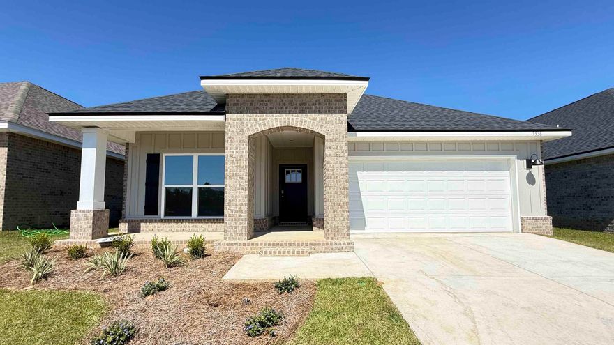 Builder will pay all Closing Costs, ask us about our current rates! Marlin Place Community offers community pool, pavilion, sand volleyball ct., cornhole area & streetlights. NEW floorplan, the 'LAMAR', is a well-designed 1 story model with a fabulous Open Concept. Popular 3 bedroom, 2 bath, Great Room, Dining area, beautiful kitchen and covered back patio. Wonderful design for relaxed living & entertaining. The kitchen features: stainless-steel appliances, pantry, Quartz kitchen countertops, Island, smooth-top range, built in microwave & quiet dishwasher. Bedroom 1 offers a nice walk-in closet, the adjoining bath has a double vanity, lg. shower, garden tub, & water closet. Both baths have Quartz counter tops. Striking wood look flooring, plush carpet in bedrooms.