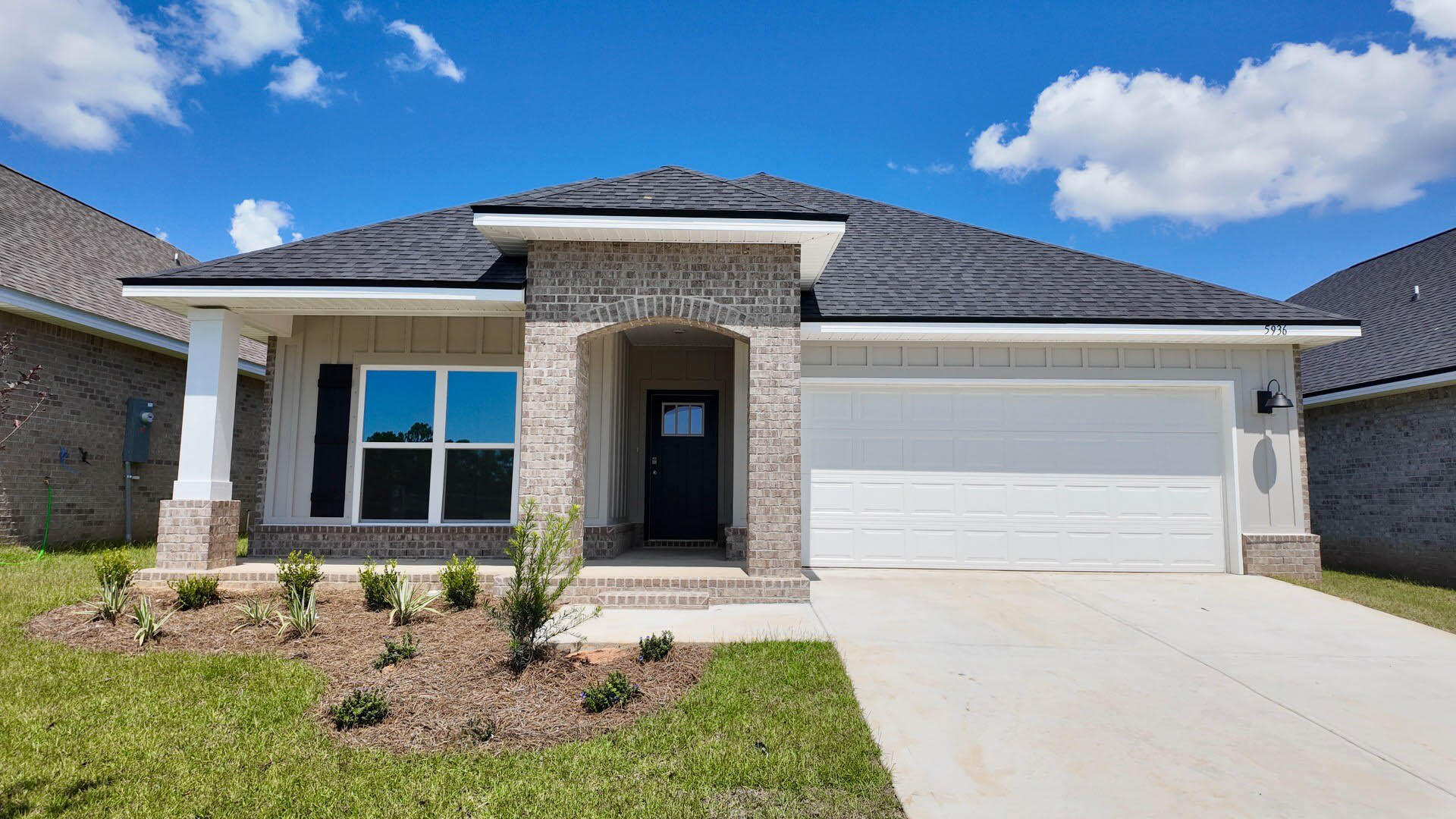 Builder will pay all Closing Costs, ask us about our current rates! Marlin Place Community offers community pool, pavilion, sand volleyball ct., cornhole area & streetlights. NEW floorplan, the 'LAMAR', is a well-designed 1 story model with a fabulous Open Concept. Popular 3 bedroom, 2 bath, Great Room, Dining area, beautiful kitchen and covered back patio. Wonderful design for relaxed living & entertaining. The kitchen features: stainless-steel appliances, pantry, Quartz kitchen countertops, Island, smooth-top range, built in microwave & quiet dishwasher. Bedroom 1 offers a nice walk-in closet, the adjoining bath has a double vanity, lg. shower, garden tub, & water closet. Both baths have Quartz counter tops. Striking wood look flooring, plush carpet in bedrooms.